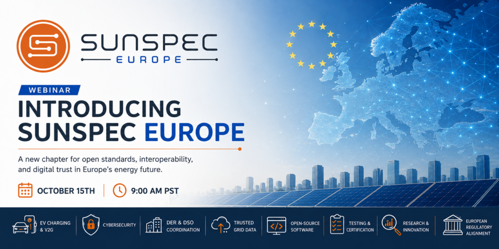 SunSpec Europe Webinar Graphic